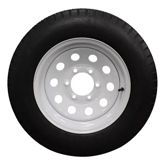 (Single Assembly) Antego Tire and Wheel 205/75D15 Trailer Tire – Reinforced 6-Ply-Ply Design, 15.0-Inch Rim – Built for Long-Distance Hauling & Stability | A15604520116206ST20575D15
