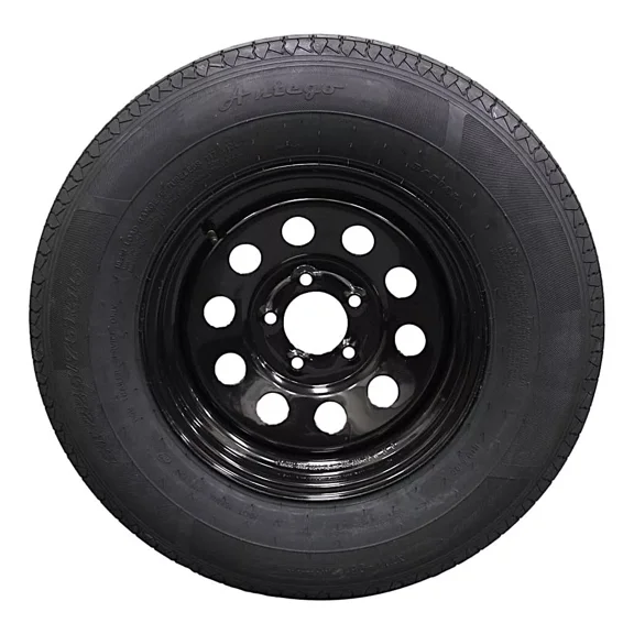 (Single Assembly) Antego Tire and Wheel 225/75R15 Trailer Tire Reinforced 10-Ply-Ply Design, 15.0-Inch Rim Built for Long-Distance Hauling & Stability | A15604510096110ST22575R15