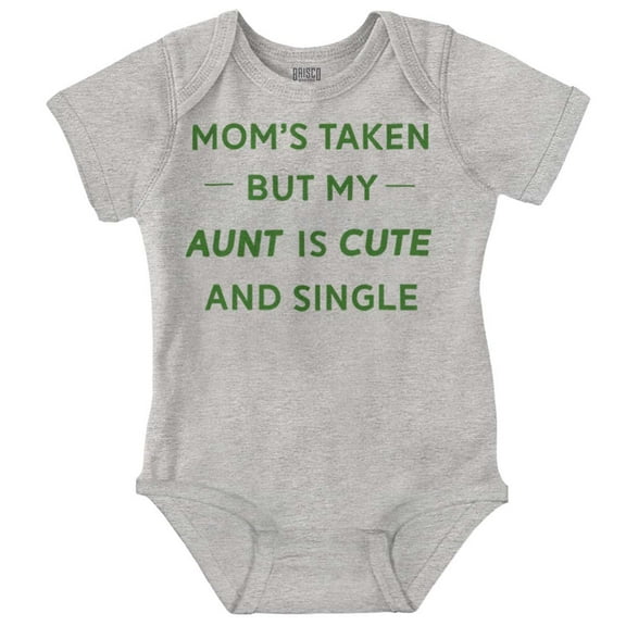 Single Aunts Funny Cute Niece Nephew Romper Boys or Girls Infant Baby Brisco Brands 18M