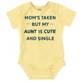 thumbnail image 1 of Single Aunts Funny Cute Niece Nephew Romper Boys or Girls Infant Baby Brisco Brands 18M, 1 of 6