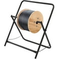 thumbnail image 1 of Single Axle Cable Caddy, Manual Cable Reel Caddy Coaxial Wire Caddy Foldable Coil Dispenser Single Axle  Rack Dispenser Rack for Cable Reels, 1 of 9