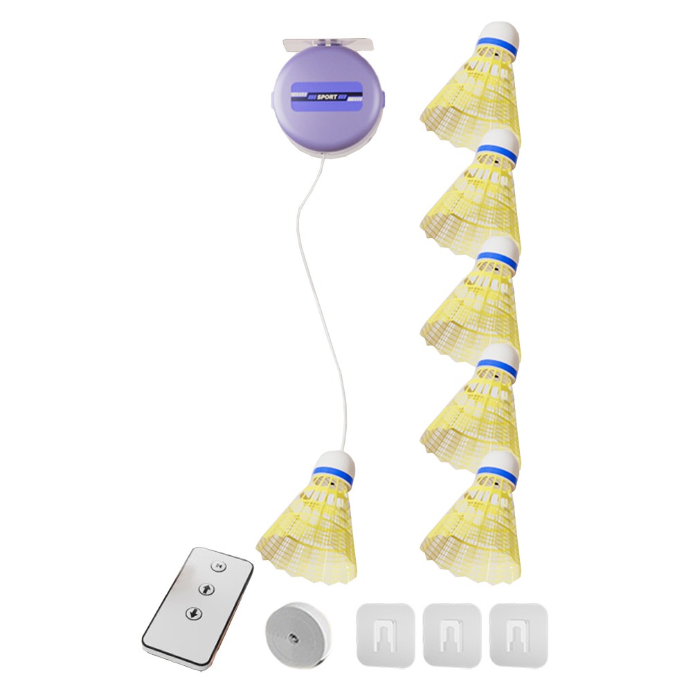 Single Badminton Indoor Adjustable Auto Rebound Badminton Trainer Practice