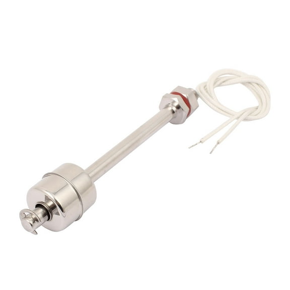 Single Ball Water Level Sensor Liquid Vertical Float Switch 150mm Long White