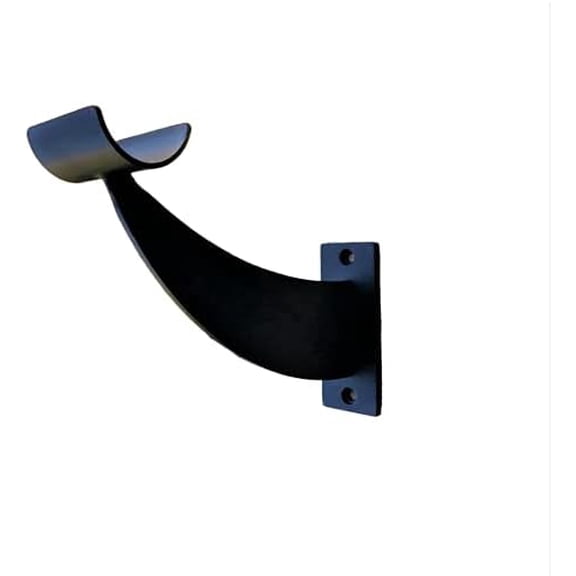 Single Ballet Open Bracket Fixed Height Wall Mount Ballet Barre 1 Bracket Bracket System for 1.5" to 2.0" Diameter for Wooden Dowels (Black)$$Sport & Recreation Other