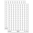thumbnail image 1 of Single Barbed Fishing Hook Angler Fisherman 200+ Round Stickers - White - Matte Finish - 0.50" Size, 1 of 3