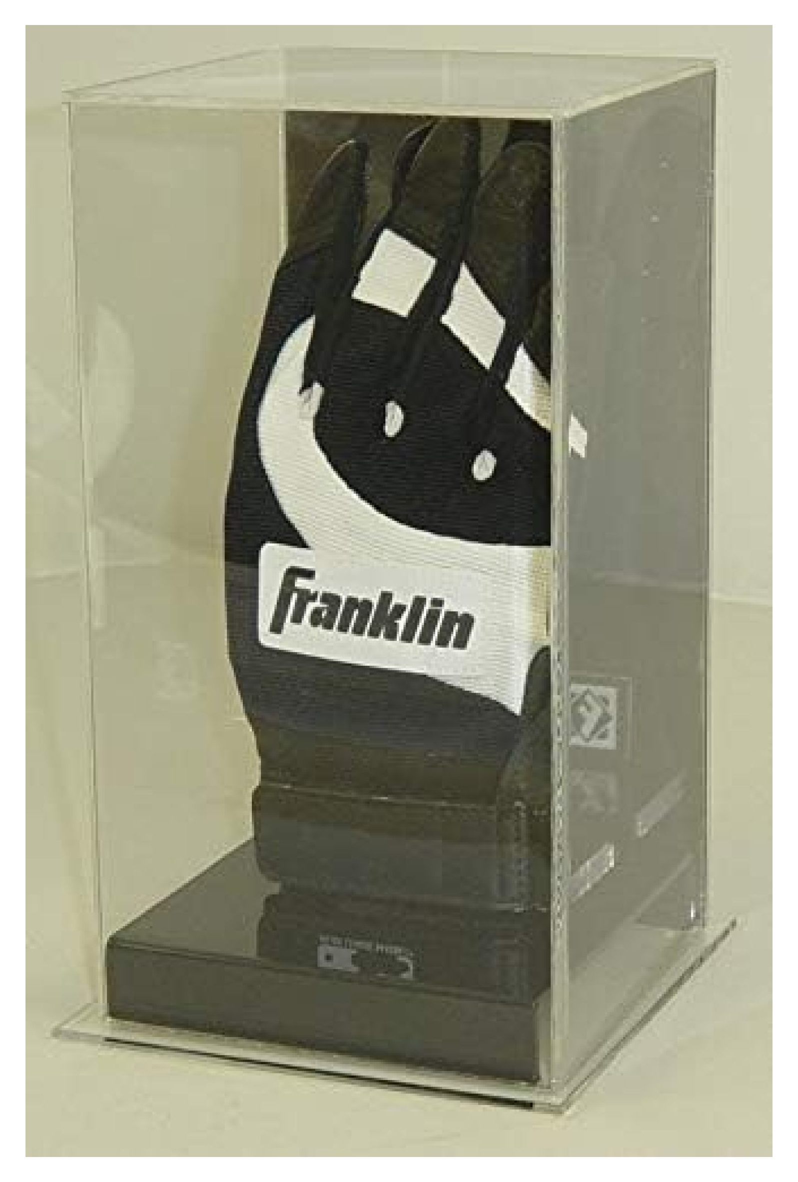 Single Baseball Batting Glove Display Case with Mirror Back