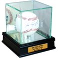 Single Baseball Display Case with Sport Moulding (Black w UV)