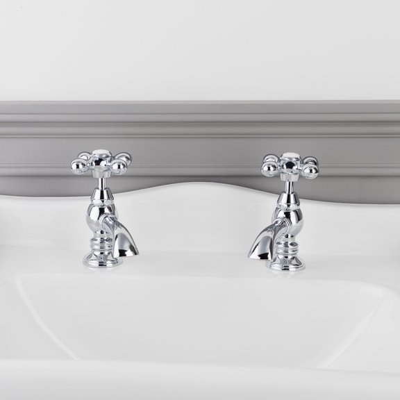 Single Basin Taps - Metal Cross Handles