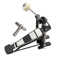thumbnail image 1 of Single Bass Drum Pedal Double Chain Drives Adjustable Beater Head Pedals Foot Percussion Hardware Drum Accessories, 1 of 12
