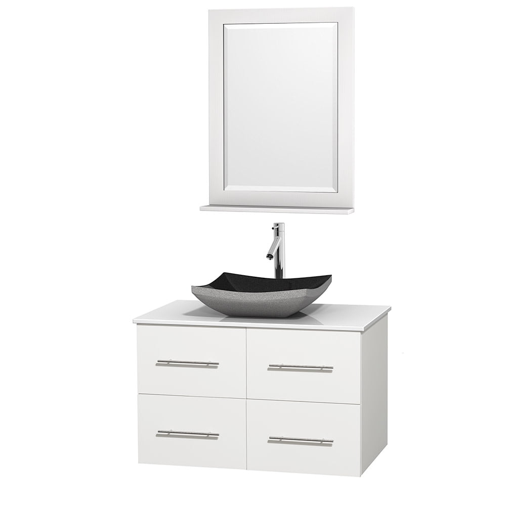 Single Bathroom Vanity Set with Deep Doweled Drawers