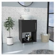 thumbnail image 1 of Single Bathroom Vanity with Sink, One Open Shelf, Single Door Cabinet, Black, 1 of 1