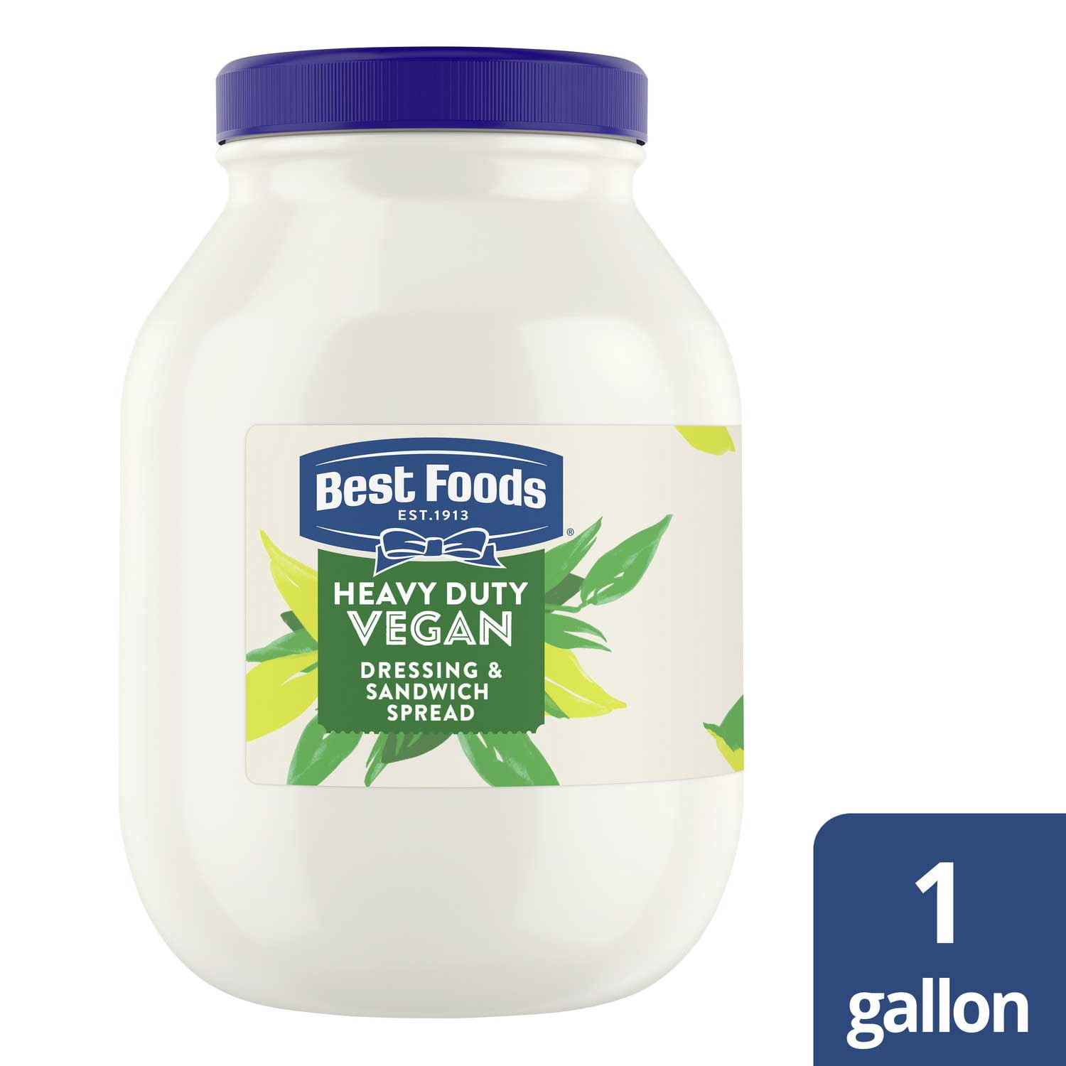Single Best Foods Heavy Duty Vegan Mayonnaise Jar, 1 gallon