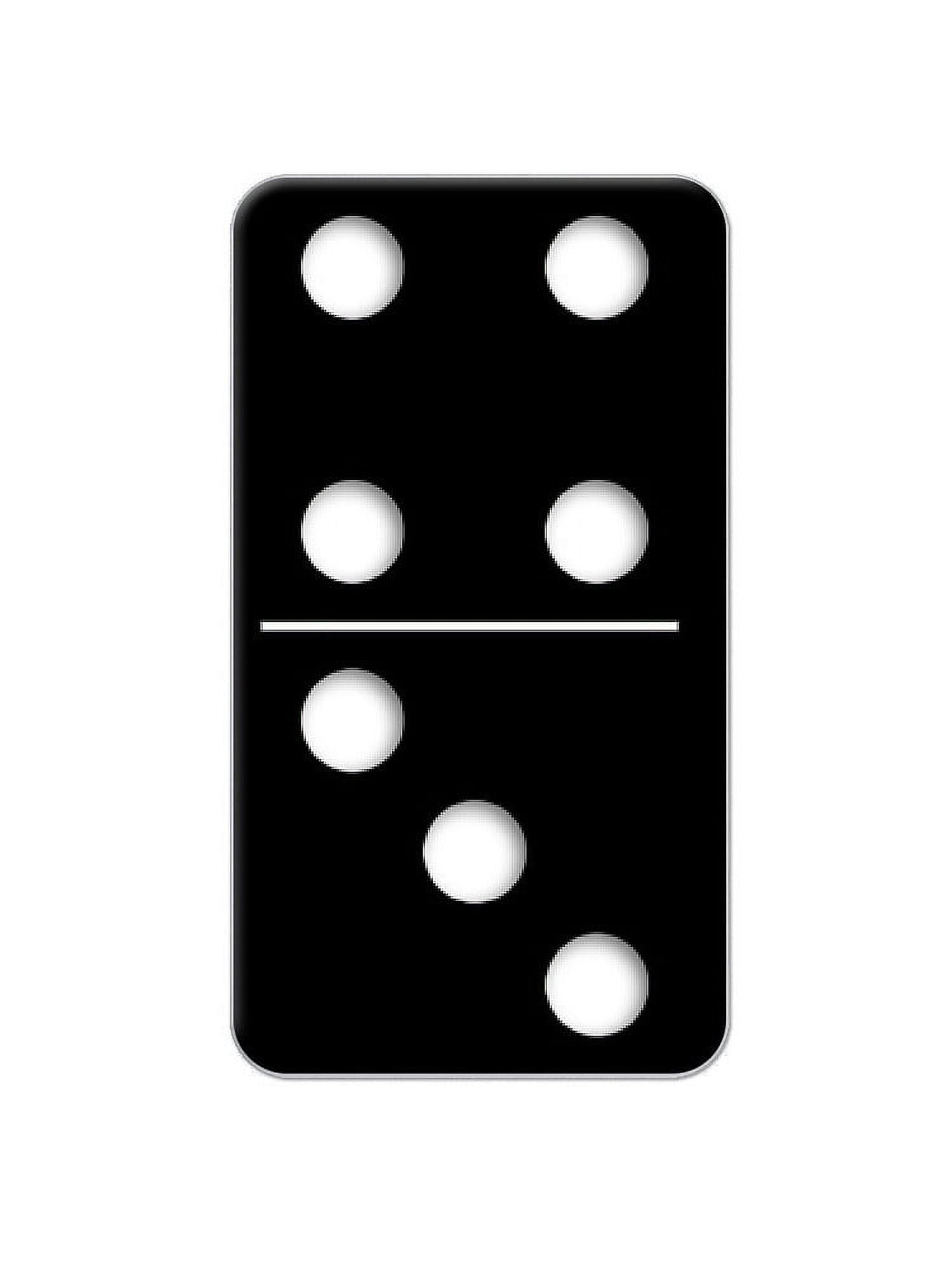 Single Black Domino Game Dominoes Lapel Hat Pin Tie Tack