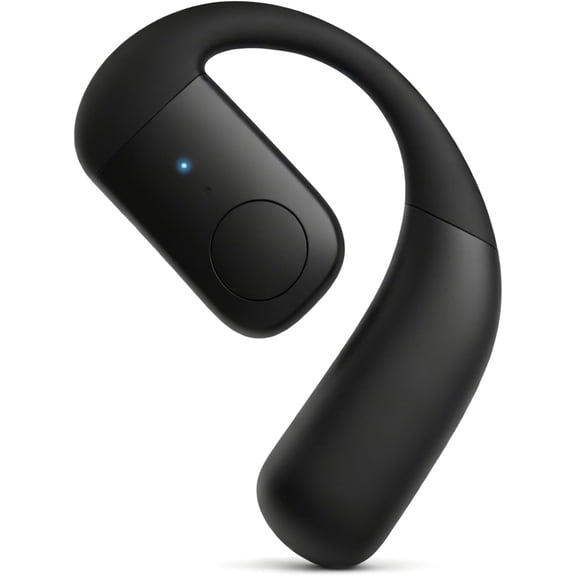 Single Bluetooth Phone Earpiece Earbud One Ear Piece Open Ear Bud Air Bone Conduction Earbud Earless Out of Ear Headphones Bluetooth Wireless Headsets with Microphone Earhook for Work