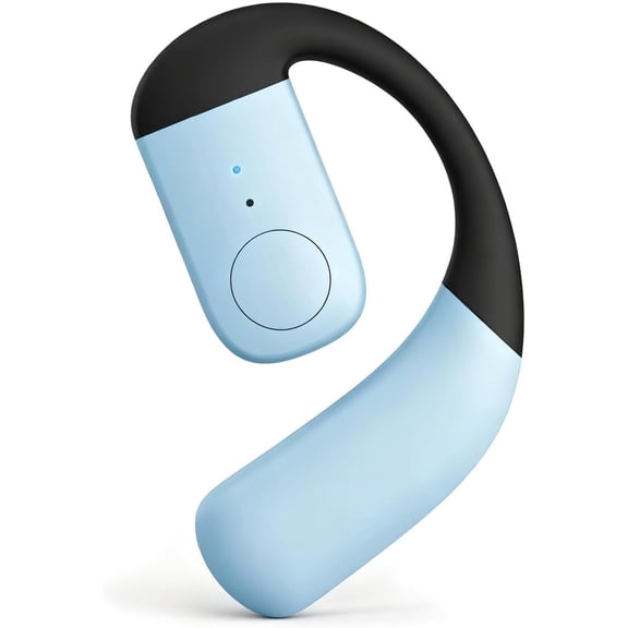 Single Bluetooth Phone Earpiece Earbud One Ear Piece Open Ear Bud Air Bone Conduction Earbud Earless Out of Ear Headphones Bluetooth Wireless Headsets with Microphone Earhook for Work