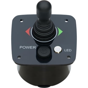 Single Boat Joystick Thruster Controller, Ergonomic Control Stick with LED Indicator Lights, Sealed Marine Panel, 12V/24V Dual Voltage, Compatible with Lewmar Thrusters TT/RT/SRT/VRT