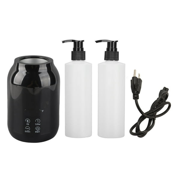 Single Bottle Massage Oil Heater, Temperature Adjust Pump Head Massage Oil Heater LED Display Portable Timing For Lotions