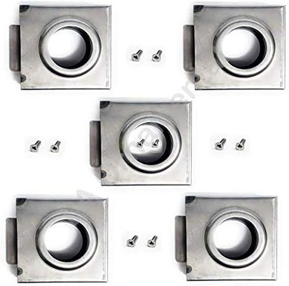 Single Box Hole Lockbox Weldable Steel Gate Doors 4 1/4" (H) X 4 1/2 (W