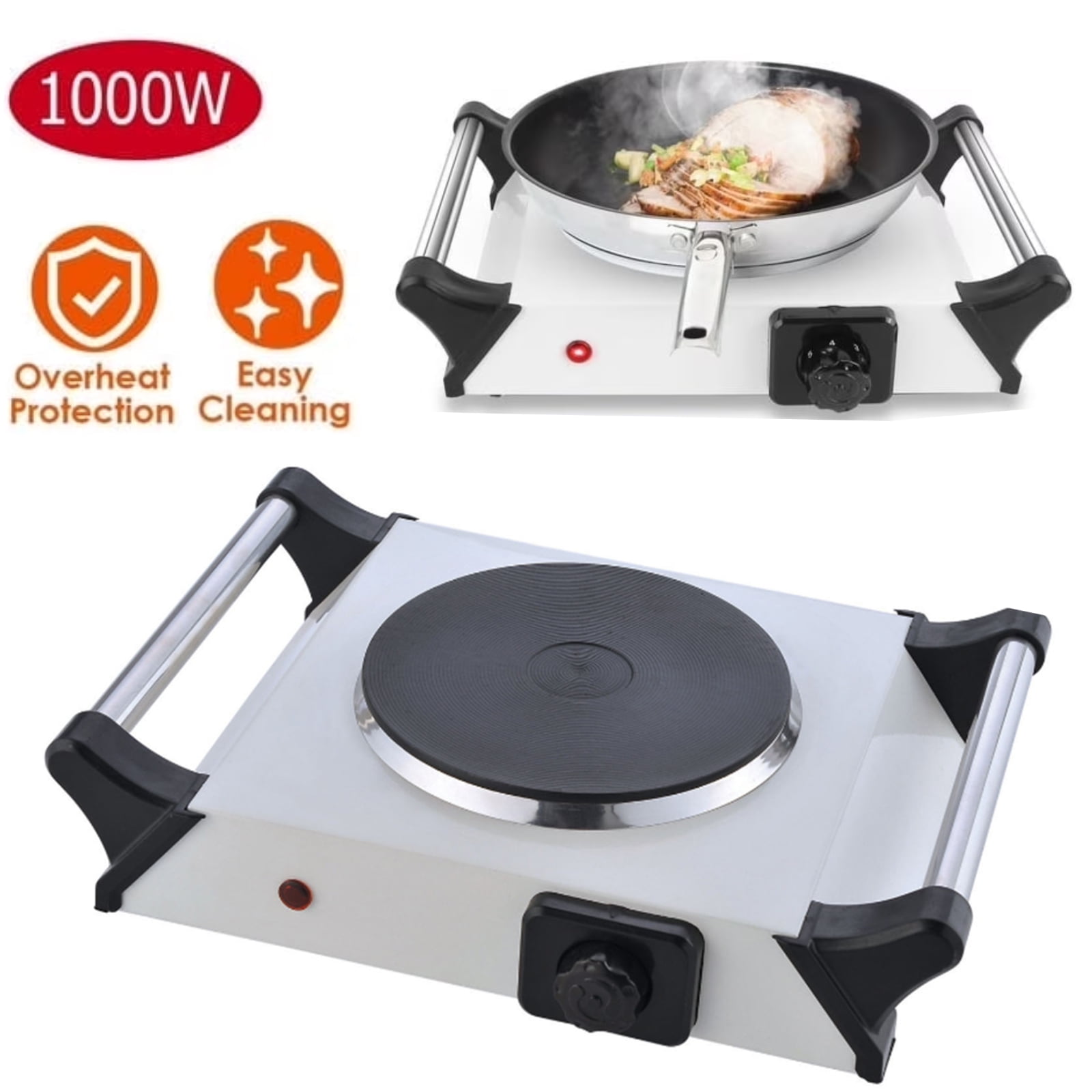 Electric Countertop Stove Single Burner Hot Plate 1000W Portable ...