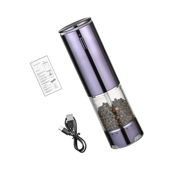 Single Button Electric Pepper Mill Quiet Motor Efficient ABS Salt Grinder For Professional Flavor Enhancement
