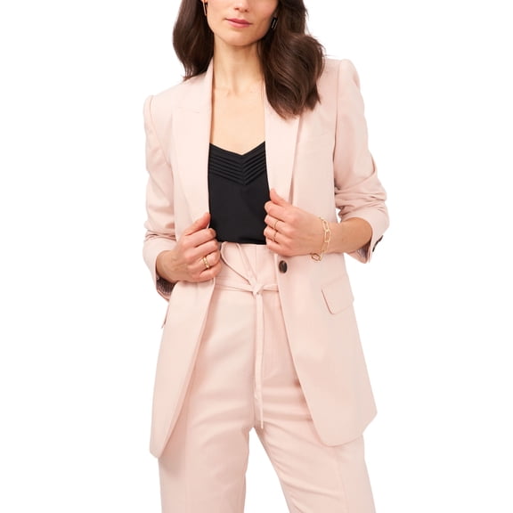 Single Button Relaxed Blazer Evening Sand 12