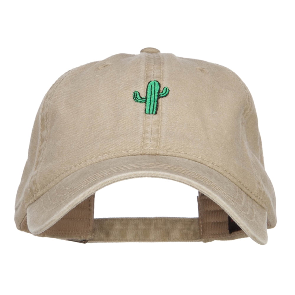 Cactus Embroidered Strapback Hat Cap OSFA Cactus Embroidered Dad hat – MoeSews main image 3