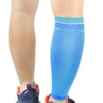 thumbnail image 1 of Single Calf Compression Sleeve, Leg Compression Support for Shin Splint and Calf Pain Relief, Muscle Support for Running, Hiking, Travel, and Nurse Work, Unisex Compression Socks - Blue, 1 of 5