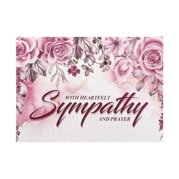 Single Cards - Sympathy - Roses - Psalm 89:15 (6 pk)