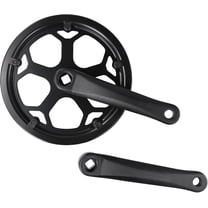 Single Chainring Bicycle Crank-Arm Set, 48T 40T 52T 170mm Crankset Square Taper, Single Chain Wheel and Replacement Chain Guard for Electric Bike,Bicycles, Folding Bicycle(48T)