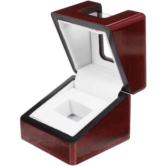 Single Championship Ring Display Case, Baseball Football Softball Ring Box Holder