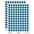 thumbnail image 1 of Single Cherry Blossom Flower 200+ Round Stickers - Light Blue - Matte Finish - 0.50" Size, 1 of 3