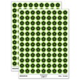 thumbnail image 1 of Single Cherry Blossom Flower 200+ Round Stickers - Light Green - Matte Finish - 0.50" Size, 1 of 3
