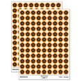 thumbnail image 1 of Single Cherry Blossom Flower 200+ Round Stickers - Orange - Matte Finish - 0.50" Size, 1 of 3