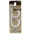 thumbnail image 1 of Single Coat Hook, White, 4 pack, 1 of 3