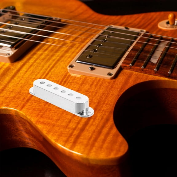 Single Coil Compatible Plated Silver Guitar Pickup Cover Plastic Shield for Clear Tone and Durability