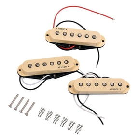 Single Coil Pickup Set for Electric Guitar, Middle / Neck / Bridge, Alnico V Pickup