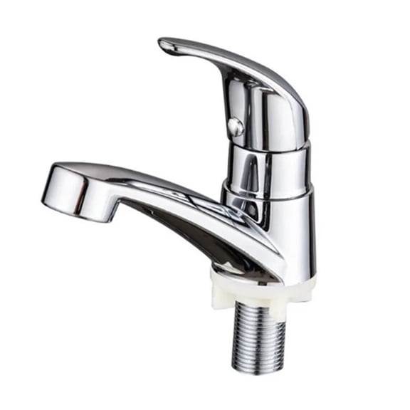 Single Cold Basin Faucet Zinc Alloy Single Handle Hole Deck Mounted Taps Kitchen Bathroom ,Tankless Design