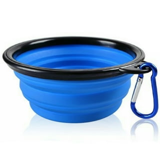 Loving Pets Blue Bella Roma Travel Double Diner Bowl - Small