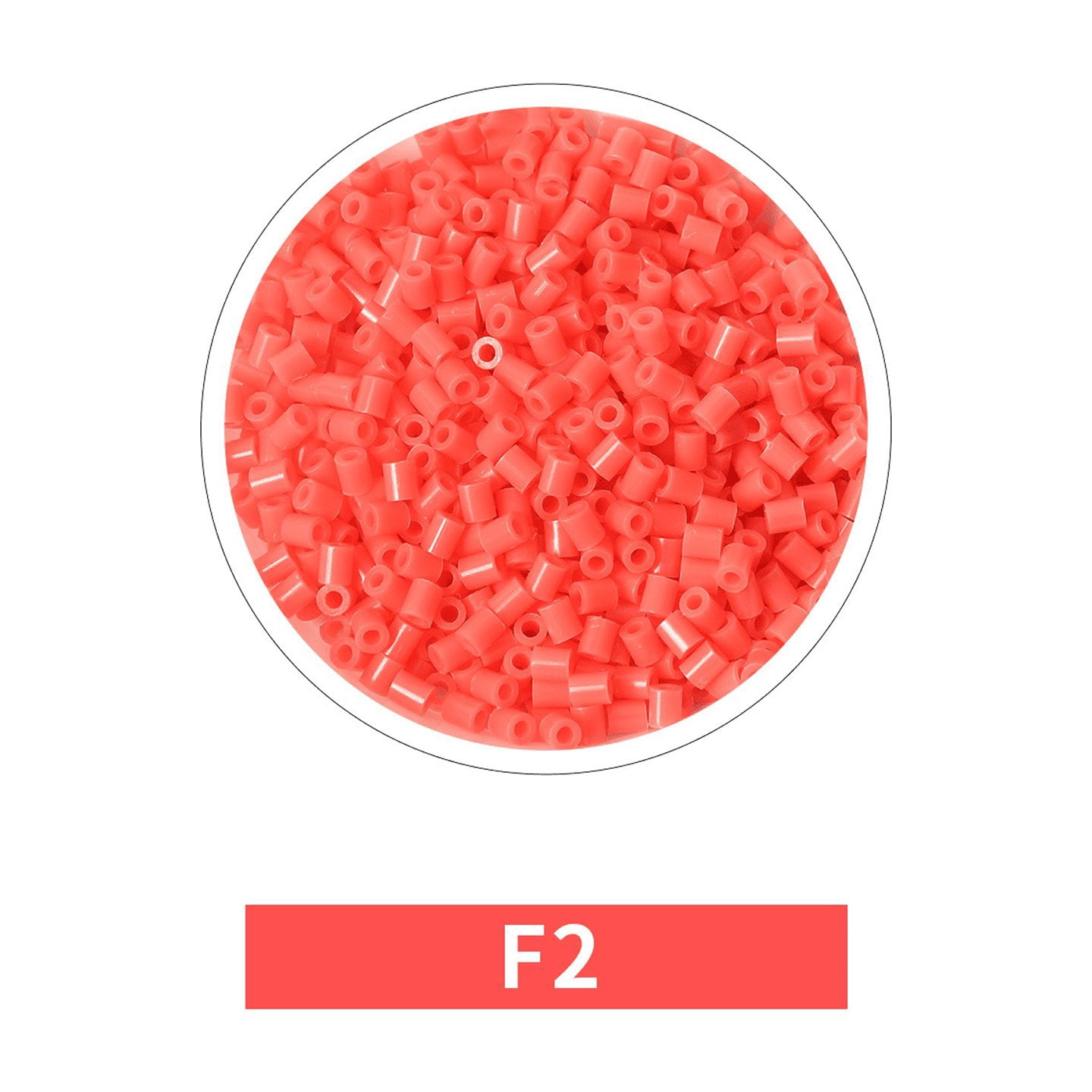 Single Color Value Fuse Beads Refill Pack,2.6mm Pony Bead Compatible with Perler Beads for DIY Arts and Crafts E&F Color Scheme