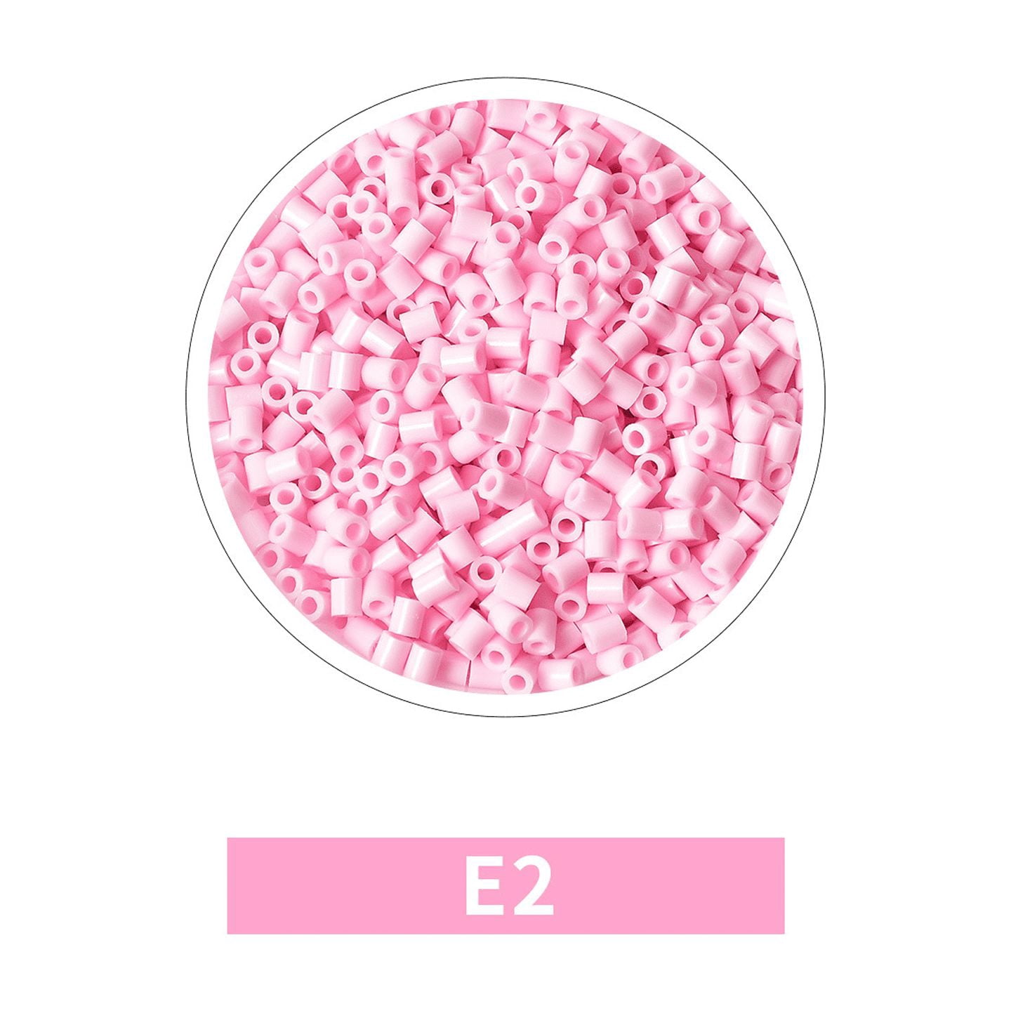 Single Color Value Fuse Beads Refill Pack,2.6mm Pony Bead Compatible with Perler Beads for DIY Arts and Crafts E&F Color Scheme