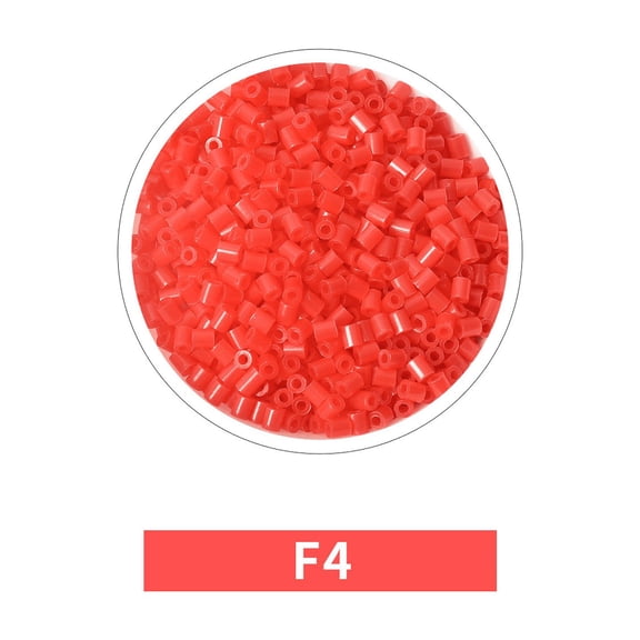 Single Color Value Fuse Beads Refill Pack,2.6mm Pony Bead Compatible with Perler Beads for DIY Arts and Crafts E&F Color Scheme