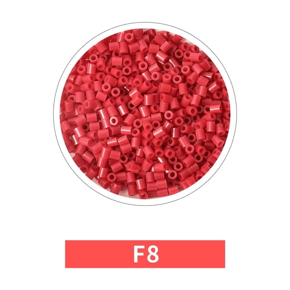 Single Color Value Fuse Beads Refill Pack,2.6mm Pony Bead Compatible with Perler Beads for DIY Arts and Crafts E&F Color Scheme