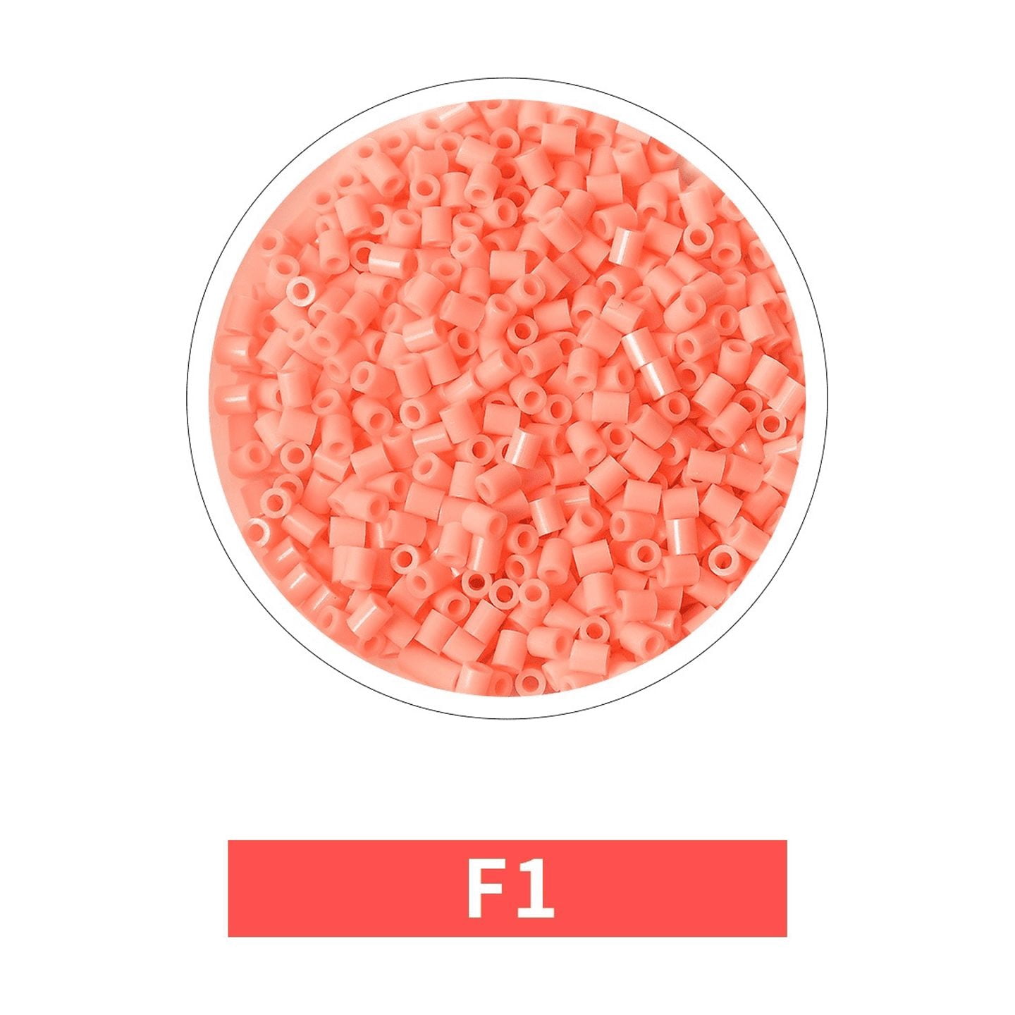 Single Color Value Fuse Beads Refill Pack,2.6mm Pony Bead Compatible with Perler Beads for DIY Arts and Crafts E&F Color Scheme
