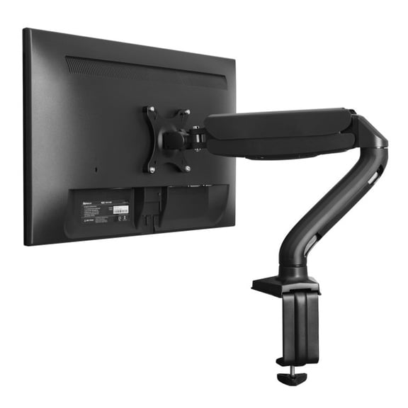 Single Computer Monitor Arm VESA Mount Holder with 2 USB Ports Adjustable Height