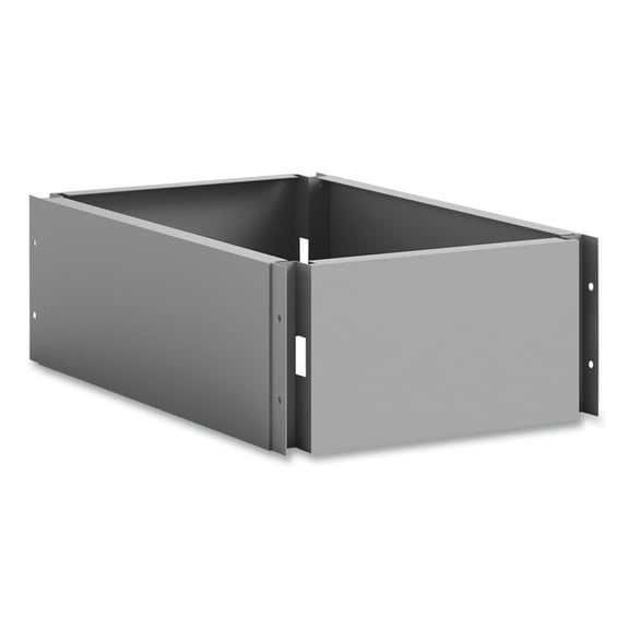 Single Continuous Metal Locker Base Addition, 11.7w x 16d x 5.75h, Gray, Ships in 1-3 Business Days | Bundle of 5 Each
