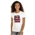 thumbnail image 1 of Single Cool Cute Funny Auntie Aunt Womens Fitted Plus Size Graphic Tee Brisco Brands 2X, 1 of 5
