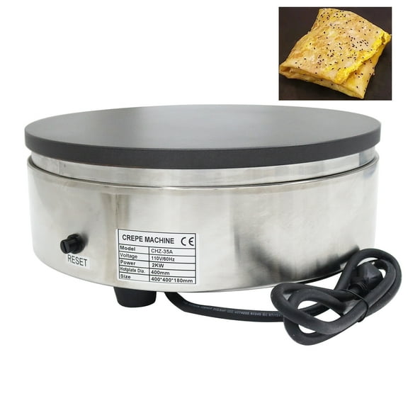 Single Crepe Pancake Maker Machine Electrothermal Furnace Circular Commercial Home 110V 2000W