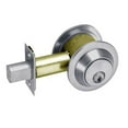 thumbnail image 1 of Single Cylinder Deadbolt L4 Keyway, Satin Chrome, 1 of 1