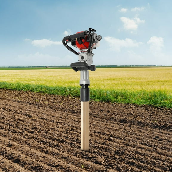Single Cylinder Gasoline Petrol Garden Fencing Tool Machine 32.7cc Gas-Powered Post Driver, Gasoline Piling 2-Stroke Engine