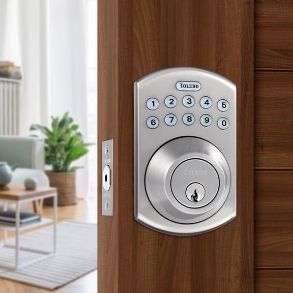 CV180EUS15- Single Cylinder Keyless Electronic Deadbolt with Remote